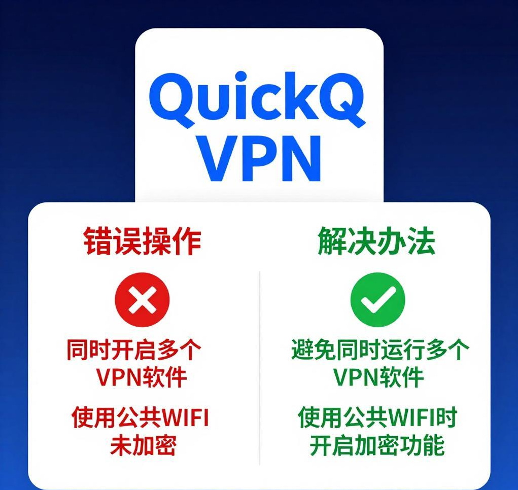 QuickQ VPN新手避坑指南：常见错误操作与解决办法